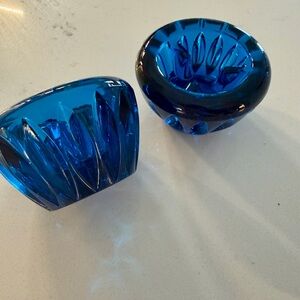 Small Vintage Viking Glass Ashtrays